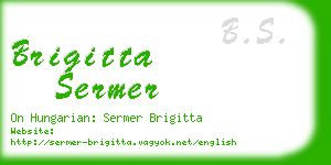 brigitta sermer business card